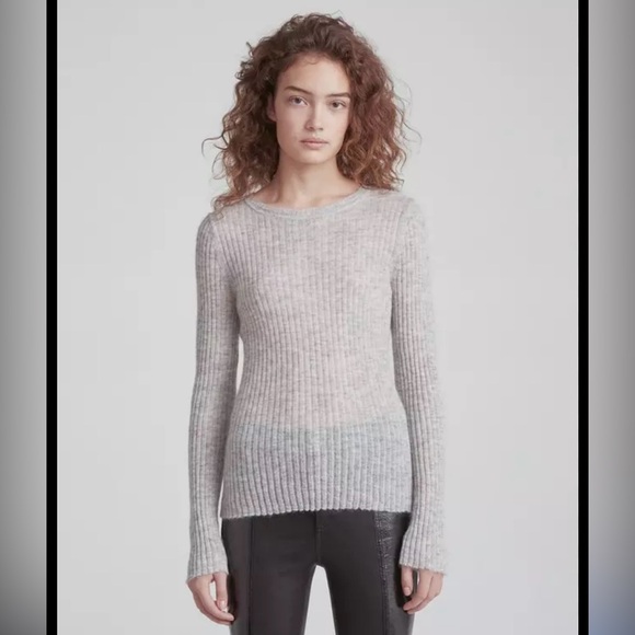Rag & Bone Gray Mohair Sweater - Picture 1 of 9